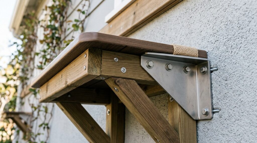 Close-up detail shot of a professionally constructed elevate